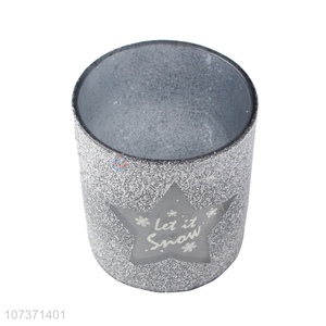 Custom Frosted Design Glass Candle Cup Best Candle Container