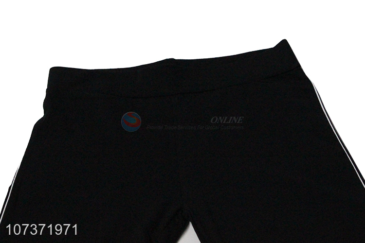 Wholesale Unisex Cotton Edge Stripes Sport Trousers Leisure Pants