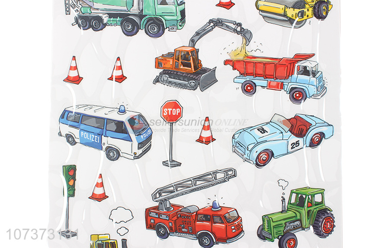 Suitable price reusable window static cling sticker transportation stickers