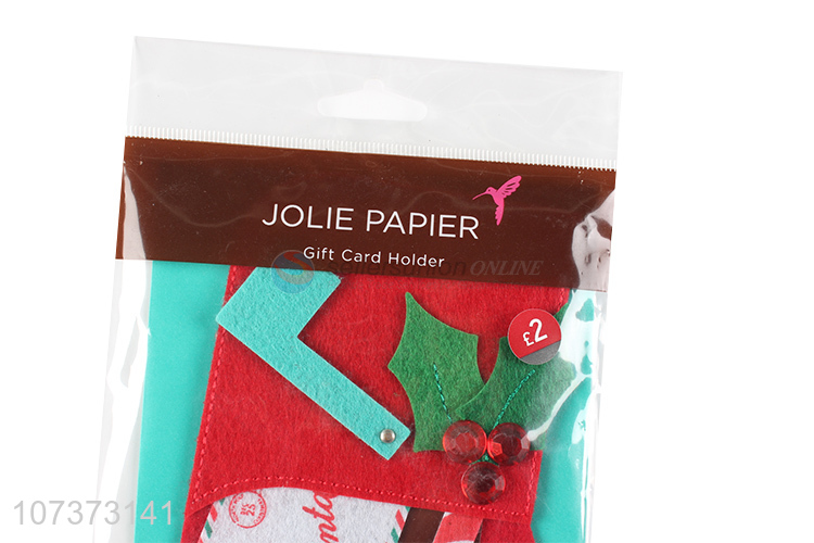 Good market handmade Christmas stocking stickers felt sticker