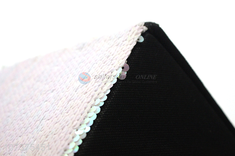 Unique design foldable sequins non-woven storage box for home decoration