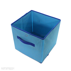 China manufacturer blue foldable non-woven storage box for home decoration