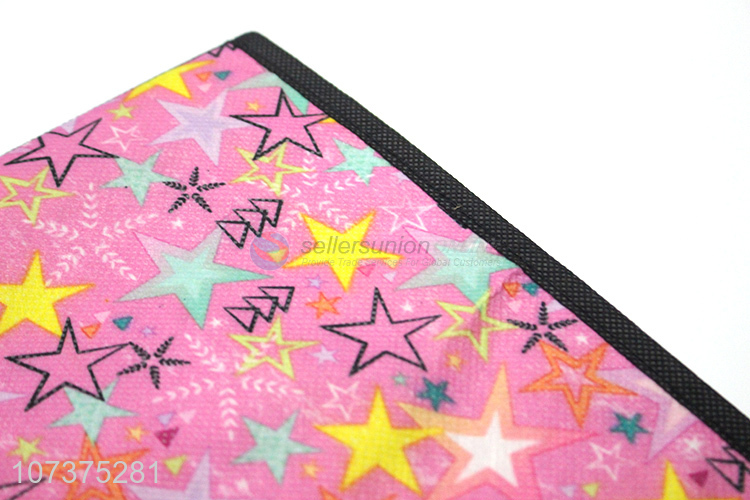 Latest arrival star printed folding nonwoven storage box home storage bins