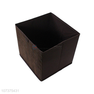 Bottom price tree bark foldable non-woven storage box for home decoration