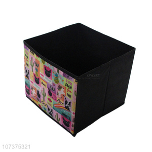 Excellent quality creative cartoon folding nonwoven storage box home storage bins