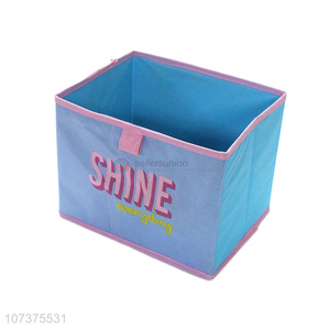 New arrival letters printed foldable non-woven storage box for home decoration