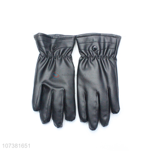 Bottom Price Fashion Women Washed Leather Gloves Lady Gloves