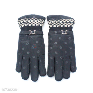 Cheap Price Fashion Winter Warm Women Full Finger Gloves