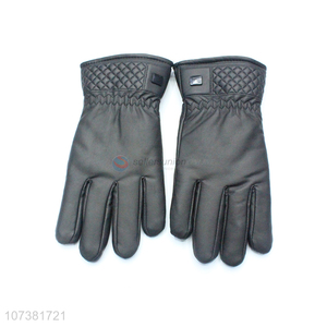 New Fashion Black Washed Leather Gloves For Women Lady