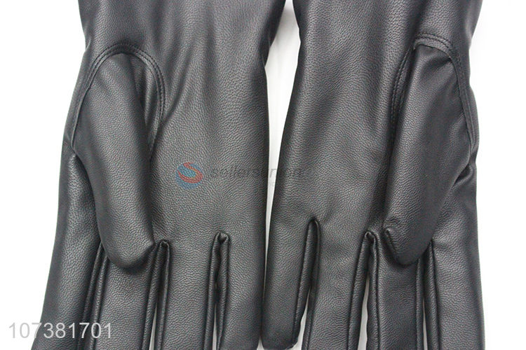 Custom Wholesale Women Fashion Gloves Ladies Washed Leather Gloves