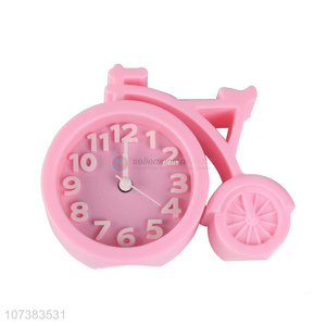 High Sales Plastic Kids Bike Digital Clock Desk Cartoon Bicycle Alarm Clock