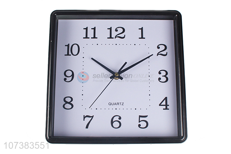 New Design Fashion Square Plastic Wall Clock Home Use Plastic Clock