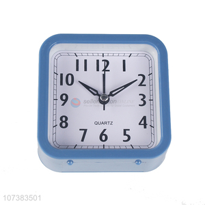Lowest Price Mini Square Shape Alarm Clock Cheap Plastic Table Clock