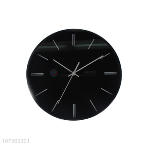 Wholesale Home Decoration Simple Round Design Cheap Plastic Wall Clock