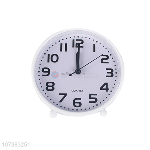 Promotional Round Plastic Alarm Clock For Home Decorative