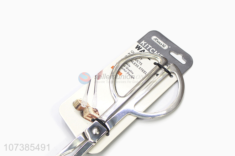 Latest design food grade stainless steel kitchen tongs serving tongs