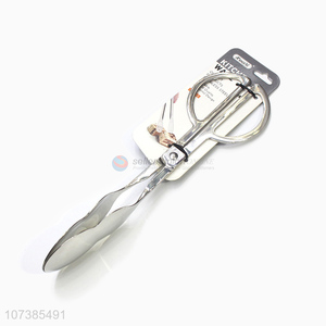 Latest design food grade stainless steel kitchen tongs serving tongs
