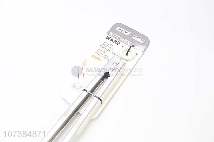 Hot sale 12 inch kitchen supplies stainless steel food tong salad tong