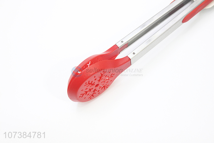 Professional supply 12 inch anti-scald stainless steel kitchen tongs serving tong