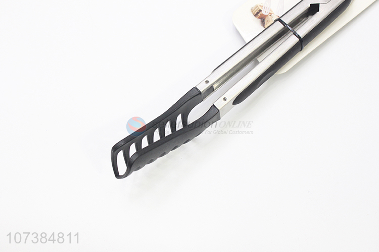 New design 9 inch stainless steel serving tong metal food tong