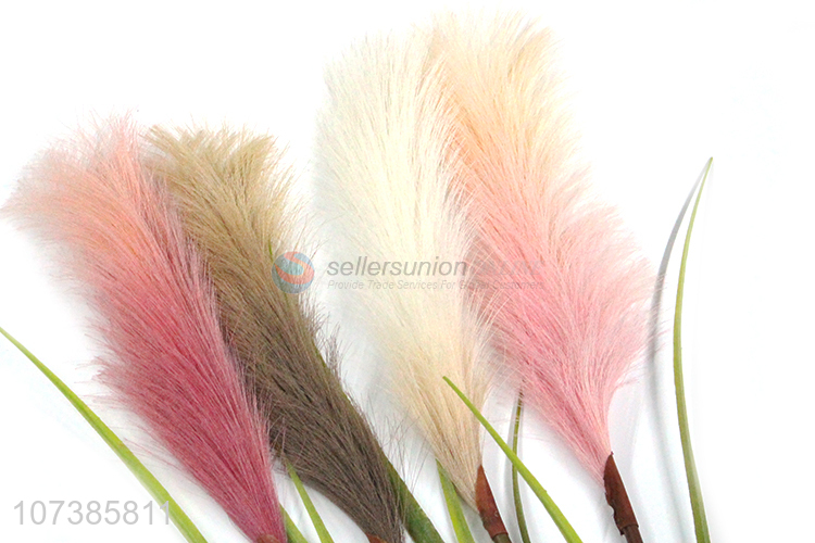 Wholesale popular colorful plastic reed artificial plant for decoration