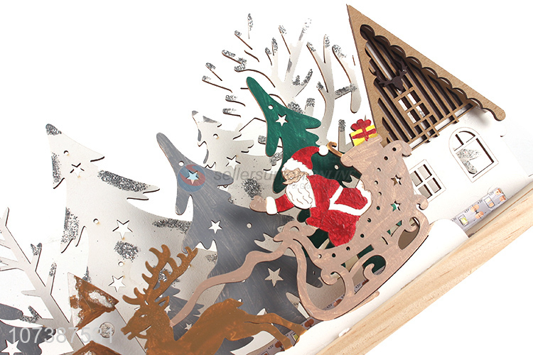 Suitable price led Christmas crafts laser cut wooden reindeer decoration