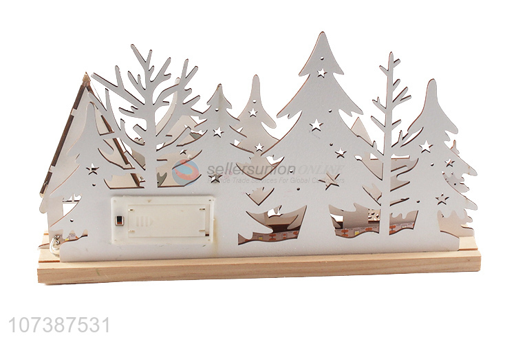 Suitable price led Christmas crafts laser cut wooden reindeer decoration