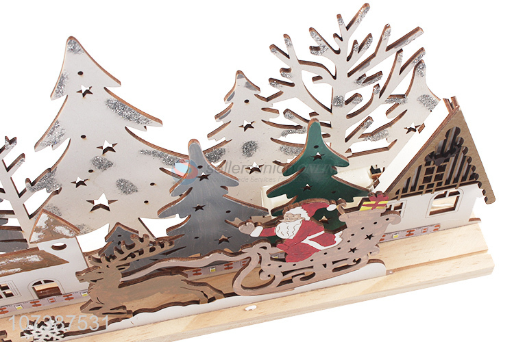 Suitable price led Christmas crafts laser cut wooden reindeer decoration