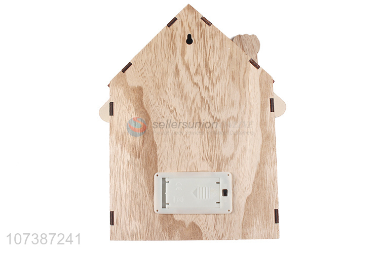 Reasonable price led wooden house carved wooden lamp Christmas decoration
