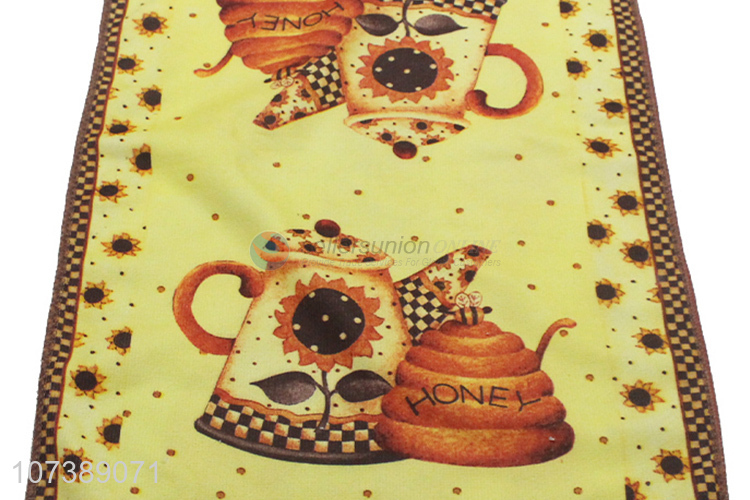 High Quality Teapot Pattern Colorful Microfiber Tea Towel
