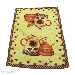 High Quality Teapot Pattern Colorful Microfiber Tea Towel