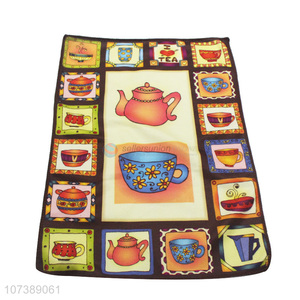 Good Quality Tea Set Pattern Microfiber Tea Towel