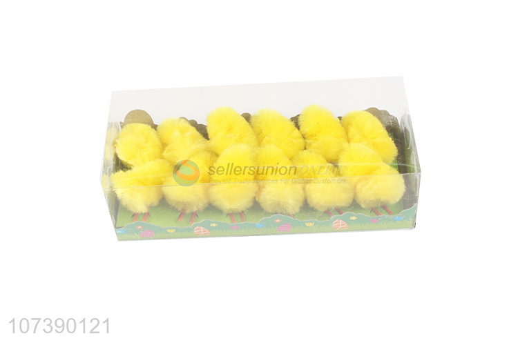 Factory Wholesale Lovely Mini Easter Decoration Yellow Chick