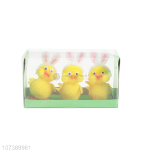 Factory Price Fashion Easter Chick With Bunny Ear Headband For Decoration