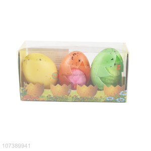 Competitive Price 3Pcs Home Decoration Easter Gift Easter Egg Chicks