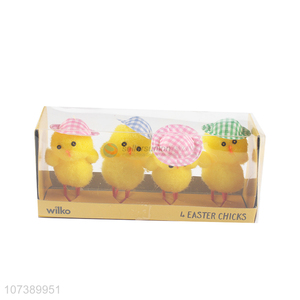 Wholesale Cute Design Easter Small Yellow Chicken Festival Decoration