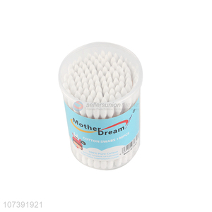 Best Price 100 Count Eco-Friendly Double Heads Disposable Cotton Swabs