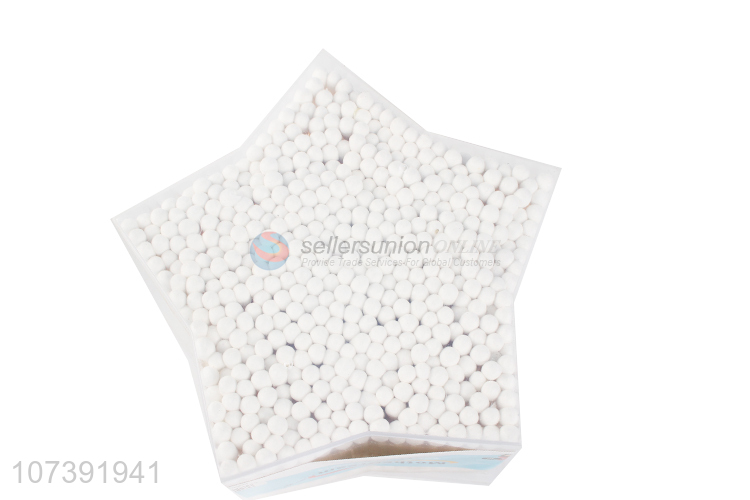 New Product Star Shape Plastic Box Packaging 500 Count Cotton Swabs