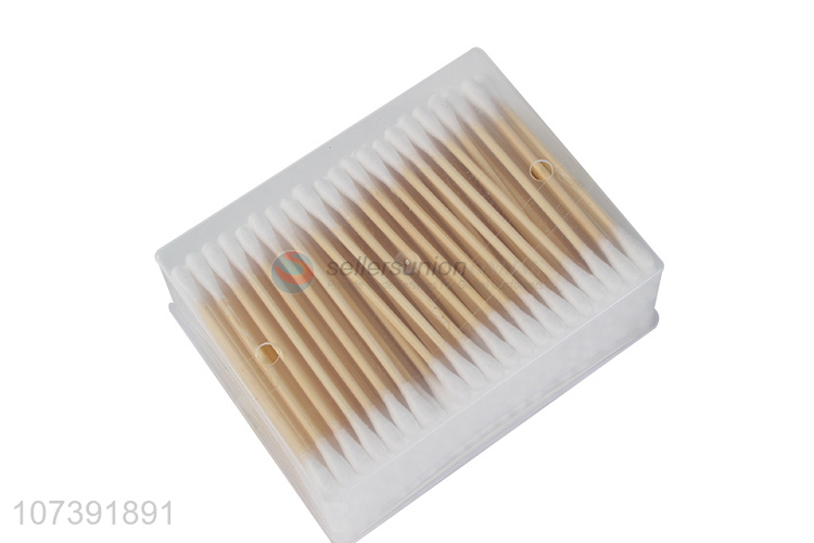 Premium Quality Wooden Stick Cotton Buds Disposable Cotton Swabs