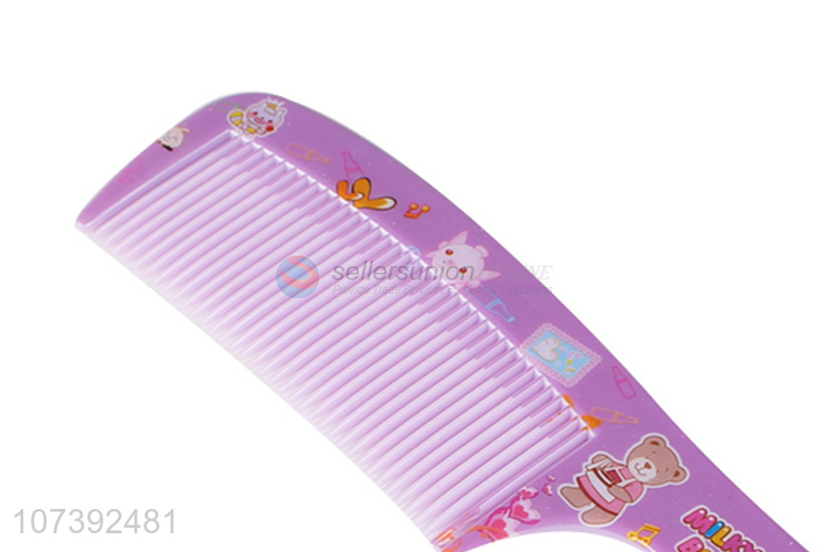 Wholesale Cartoon Cute Pattern Colorful Plastic Hair Comb