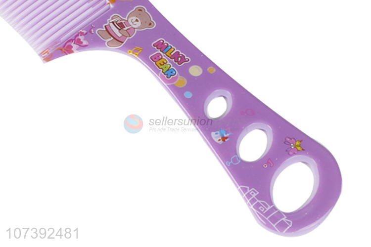 Wholesale Cartoon Cute Pattern Colorful Plastic Hair Comb