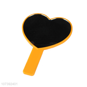 Promotion Price Heart Shape Plastic Portable Handheld Mirror