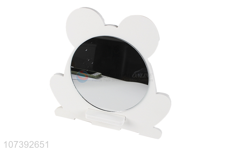 High Sales White Wooden Single Side Makeup Mirror Table Mirror