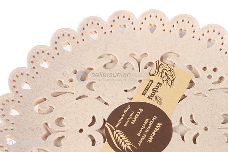 Best Sale Healthy Eco-Friendly Wheat Straw Plastic Plate Fruit Plate