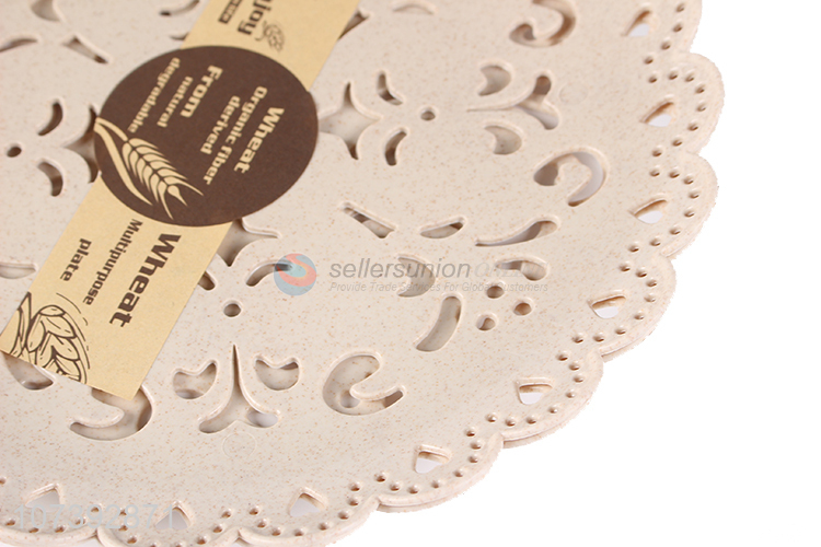 Best Sale Healthy Eco-Friendly Wheat Straw Plastic Plate Fruit Plate