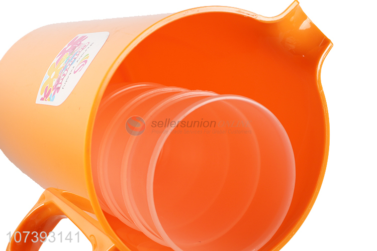 New Product Household Drinkware Plastic Water Jug With 4 Cups