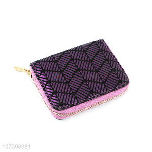 New design women glitter clutch purse ID card holder wallet