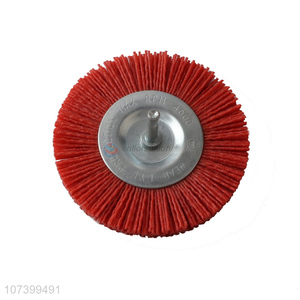 Most popular shaft mounted nylon wire wheel brush for folishing