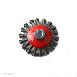 Professional supply knotted steel wire wheel brush for rust removal and descaling