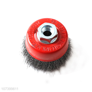 China factory professional steel wire cup brush metal cleaning brush